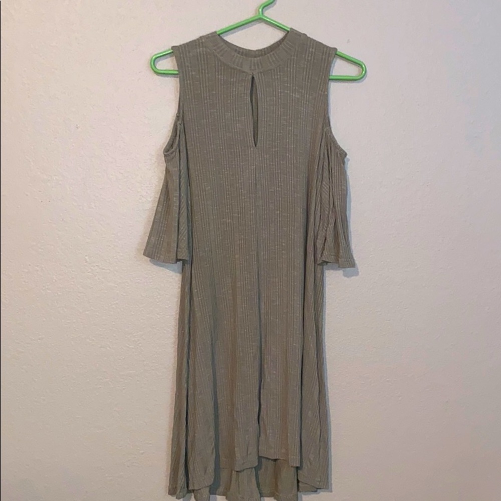 Umgee USA Ribbed Army Green Dress